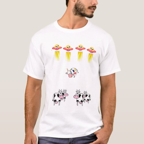 Cows in Space Fun T_shirt