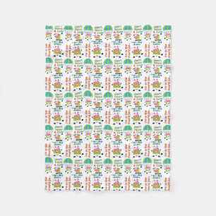 Cows in the Mood Pattern Fleece Blanket