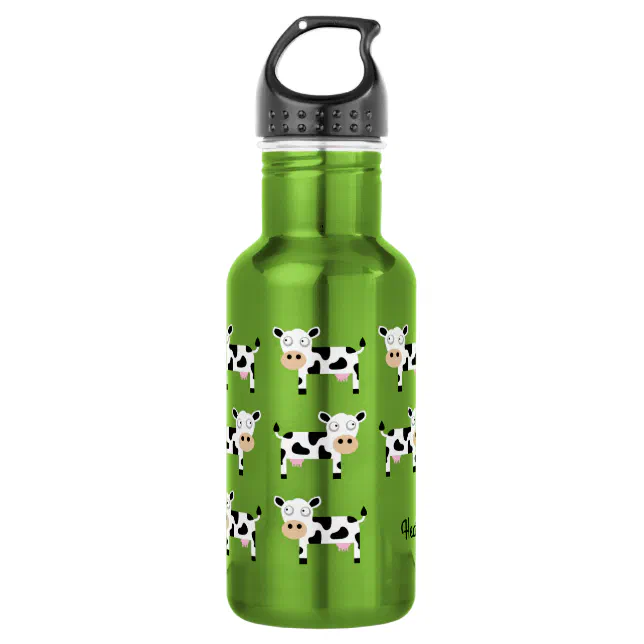 Cows Kids Water Bottle with Name