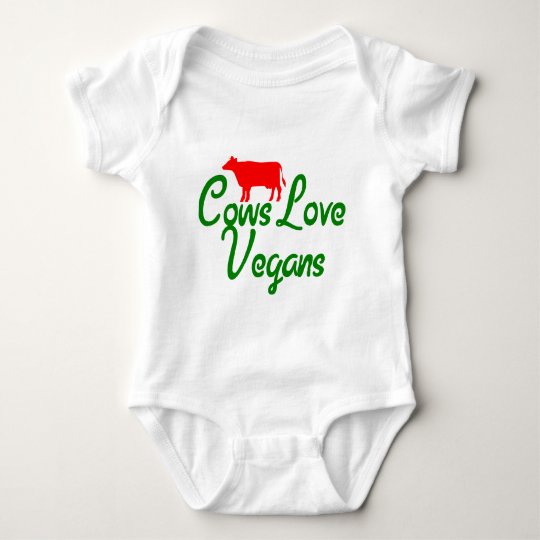 Cows Love Vegans Baby Bodysuit