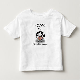Cows make me happy toddler t-shirt