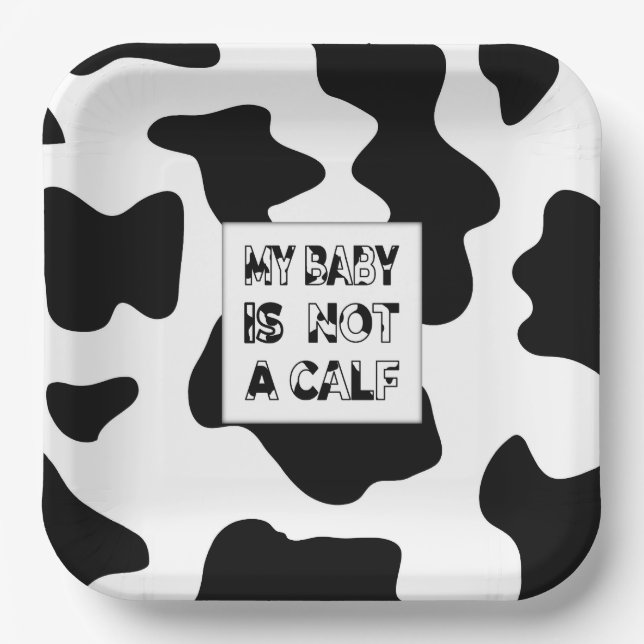Cow's Milk Paper Plates (Front)