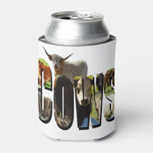 Cows Name Picture Logo With Cows, Can Cooler