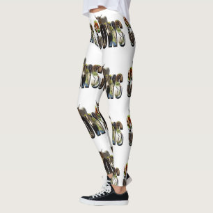 Cows Name Picture Logo With Cows,  Leggings