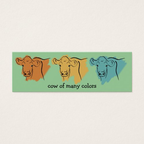 Cows of Many Colors Bookmark