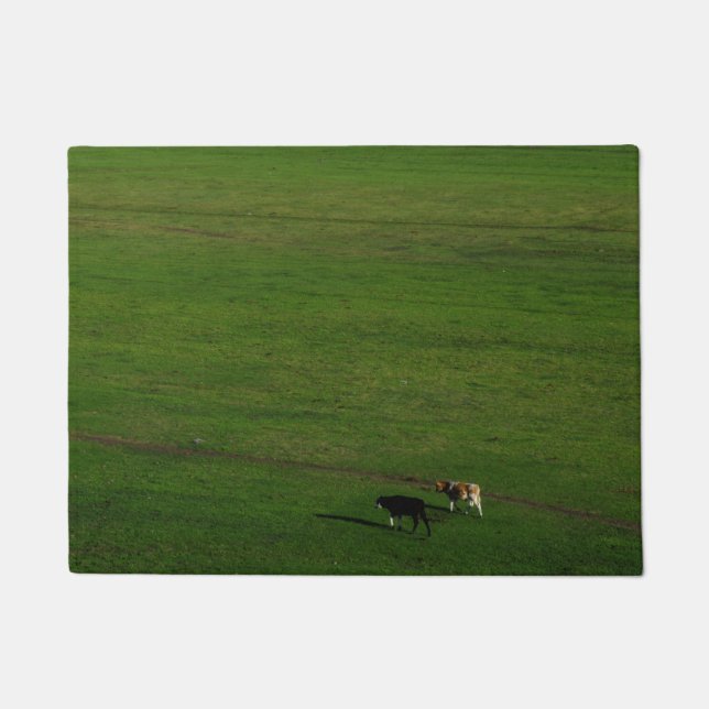 Cows on Grassland Doormat (Front)