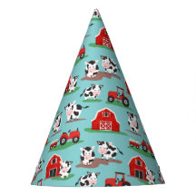 Cows On The Farm Barn and Tractors Birthday