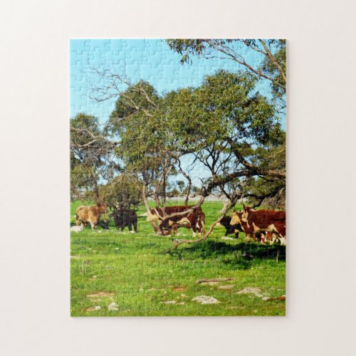 Cows On The Range Jigsaw Puzzle