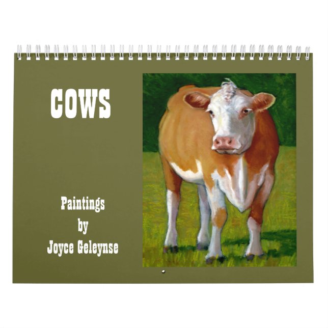 COWS: Original Artwork of Various Cows Calendar (Cover)