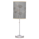 Cows Parsley grey brown beige lamp shade (Front)