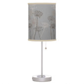 Cows Parsley grey brown beige lamp shade (Left)