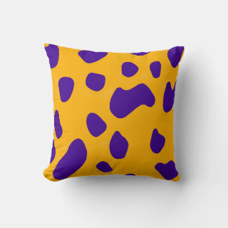 Cows Patches Pattern Throw Pillow