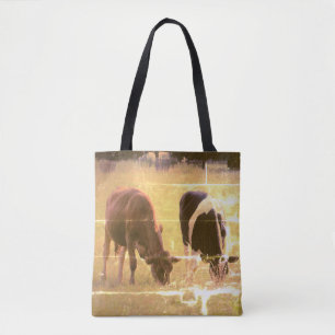 Cows Photography Custom All-Over-Print Tote Bag