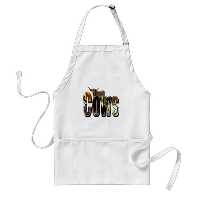 Cows Picture Logo, Adult Apron (Front)