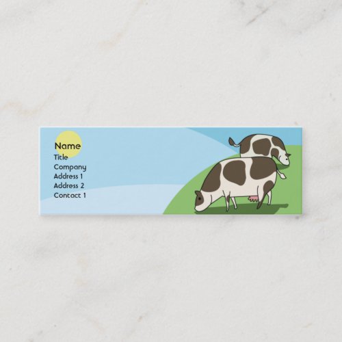 Cows - Skinny Business Card Templates