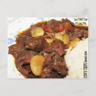 Cows Tripe brown Stew Postcard