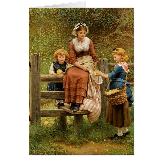 Cowslips by George Dunlop Leslie Cards (Front)