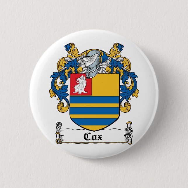Cox Family Crest Button (Front)