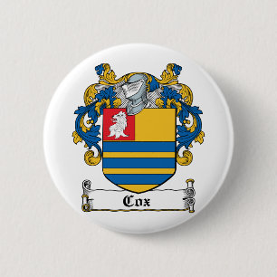 Cox Family Crest Button