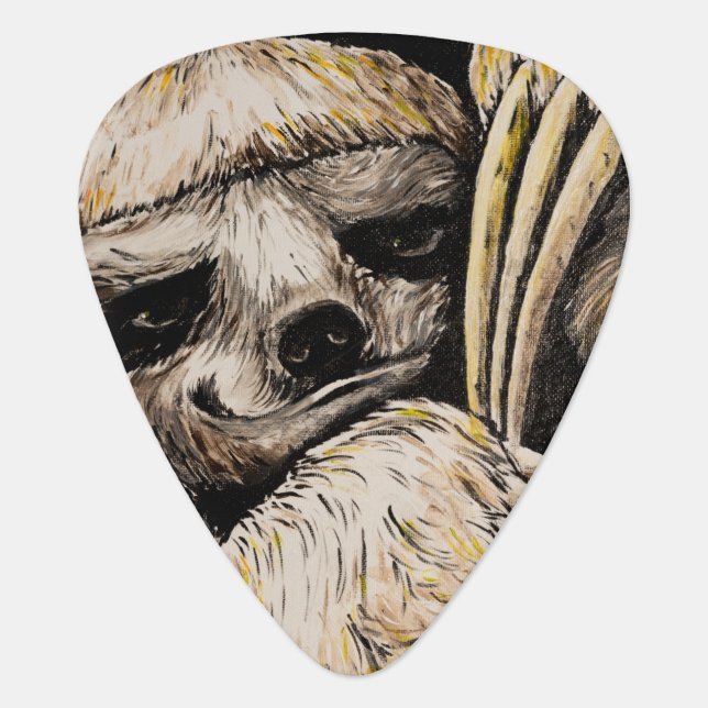 "Coy Sloth" by T.S. Tyre Guitar Pick (Front)
