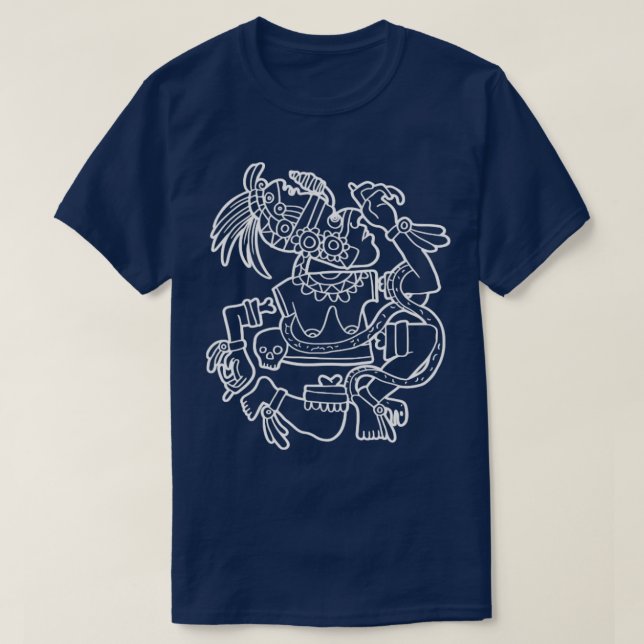Coyolxauhqui Aztec Goddess Moon Goddess Mayan Inca T-Shirt (Design Front)