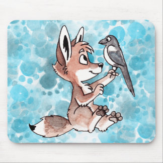 Coyote and Magpie Mousepad