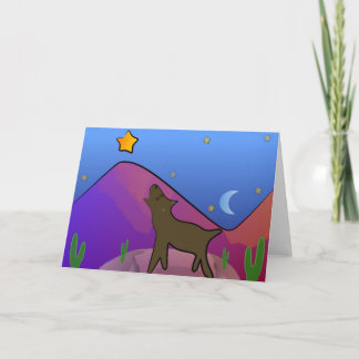 Coyote and Star Card