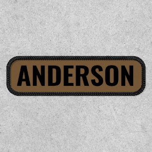 Coyote Brown Name Tapes Patch