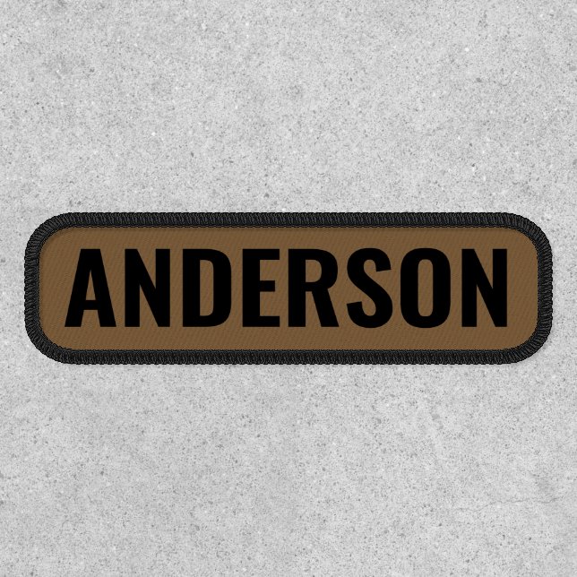 Coyote Brown Name Tapes Patch (Front)