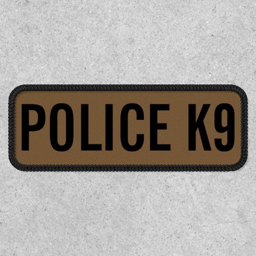 Coyote Brown Police K9 Patch