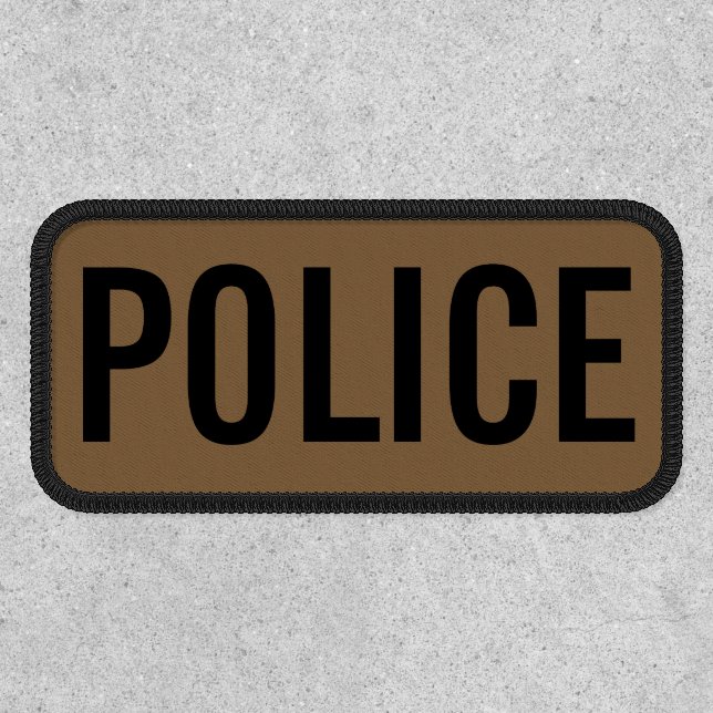 Coyote Brown Police Patch (Front)