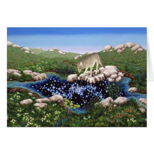 Coyote by Darlene P. Coltrain Cards (Front Horizontal)