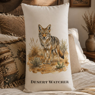 Coyote Casita Western Room Accent Lumbar Pillow