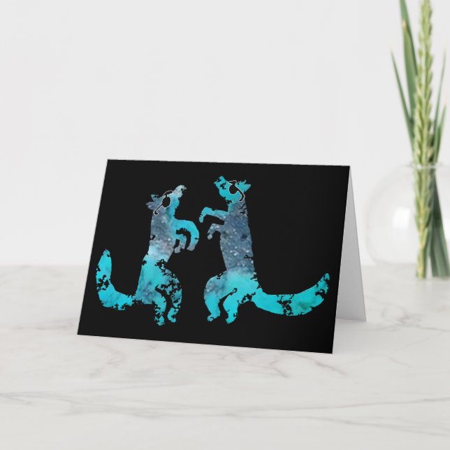 Coyote Crooners Singing New Mexico Love Songs Than Thank You Card (Front)