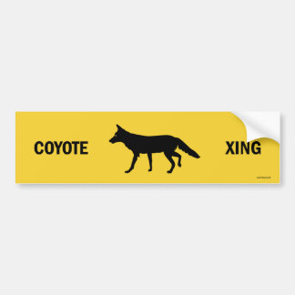 Coyote Crossing Bumper Sticker
