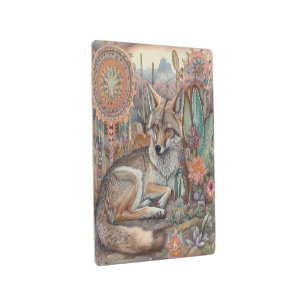 Coyote Dreams Metal Wall Art