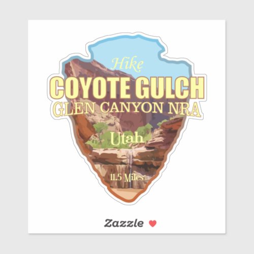 Coyote Gulch arrowhead Sticker