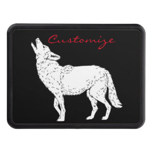 Coyote Howling Thunder_Cove Hitch Cover