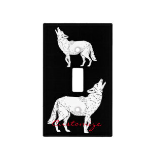 Coyote Howling Thunder_Cove Light Switch Cover