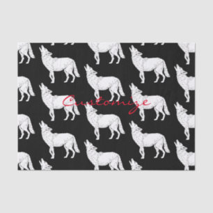 Coyote Howling Thunder_Cove Tissue Paper