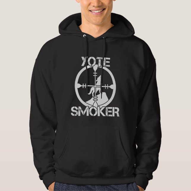 Coyote Hunter Yote Sniper Wild Animal Hunting Hoodie (Front)