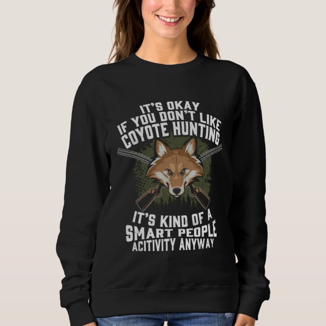Coyote Hunting Hunting  For Men Yote Coyote Brown Sweatshirt (Front)