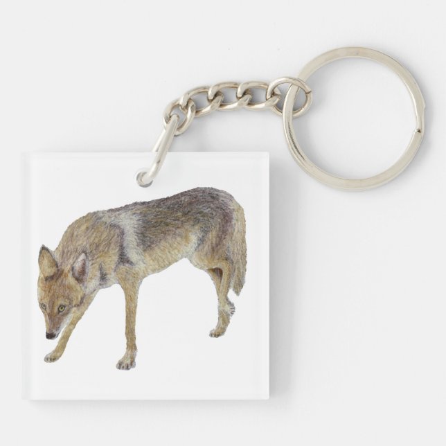 Coyote Keychain (Back)