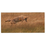 Coyote Leaping - Gibbon Meadows Wood Usb Flash Drive at Zazzle