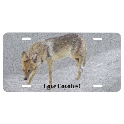 Coyote License Plate