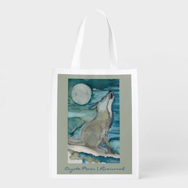 Coyote Moon | Riverwood Grocery Bag (Back)