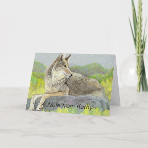 Coyote Note Card