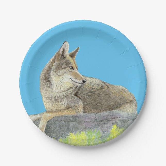 Coyote Paper Plates (Front)