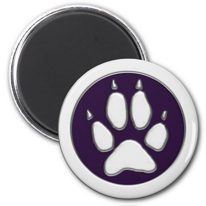 COYOTE PAW PRINT MAGNET
