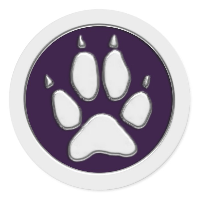 COYOTE PAW PRINT STICKERS